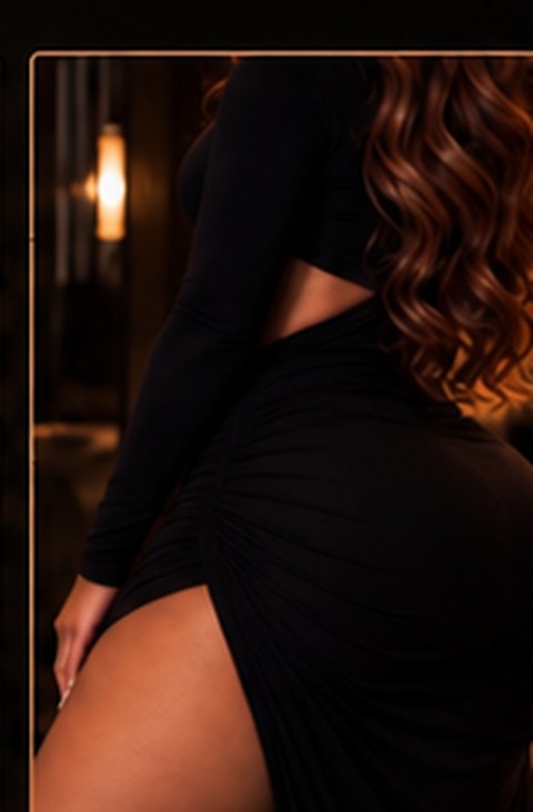 Black dress outfit detail